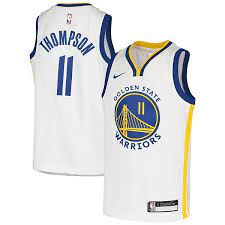 1 was retired by washington earlier this season, thompson's teammate draymond green had his no. Youth Nike Klay Thompson White Golden State Warriors 2020 21 Swingman Jersey Association Edition