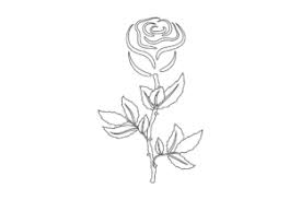 Color in this picture of a rose and others with our library of online coloring pages. Floral Coloring Pages For Kids With Rose Grafik Von Creativsid Creative Fabrica