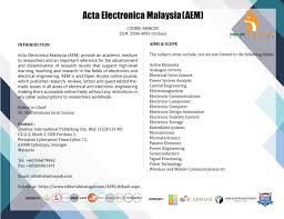 Ss engineering and automation is a leading supplier of pneumatic components and a total factory automation solution center in malaysia. Advisory Committee Acta Electronica Malaysia Aem