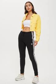Adidas Originals Three Stripe Cuffed Sweatpants In Black Three Striped Cuff Joggers By Adidas Black Joggers Outfit Adidas Joggers Outfit