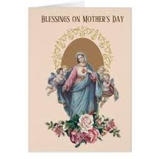 Greeting Card For Mother Mary Birthday Happy Mother S Day Blessed Virgin Mary Scripture Zazzle Com With Images Happy Mothers Day Happy Mothers