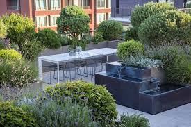 Emily Erlam Landscapes Kings Cross Roof Terrace London The English Garden Rooftop Terrace Design Terrace Design Roof Garden Design