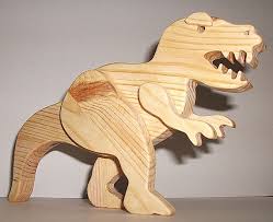 Wooden Dinosaur Toy Tyrannosaurus Rex Prehistoric Animals Wooden Toys Plans Wood Toys Dinosaur Toys