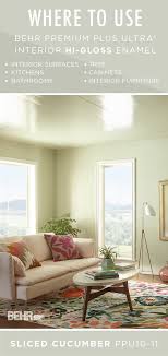 Give The High Use Interior Surfaces Of Your Home A Little Extra Love With Behr Premium Plus Ultra Int Light Green Paint Green Paint Colors Kitchen Paint Colors