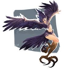 Sirens, banshees, jinniyya, succubi, mermaids, and my particular favorite, harpies. Unknown Artist Harpy Tags Harpies Dark Fantasy Art Character Art Mythological Creatures