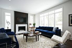 Contemporary Living Room By Jonna Luxury Homes Blue Sofas Living Room Blue Living Room Decor Blue Couch Living