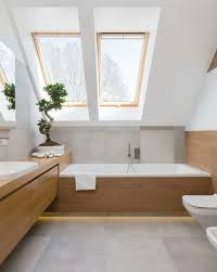 materialmix mit fliesen in betonoptik und holzoptik fur ein modernes und wo in 2020 small bathroom renovations bathroom design bathroom decor