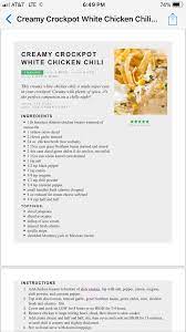 Pin By Sarah Glass On All Crockpot Delicious Chef Ingredients Creamy White Chicken Chili Crockpot White Chicken Chili