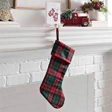 Check spelling or type a new query. Red And Green Plaid Christmas Stocking Kirklands