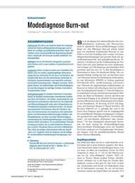 Modediagnose Burn Out