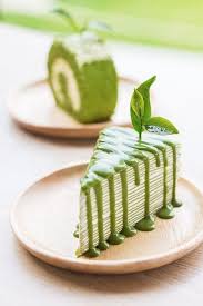 Gateau De Crepes Au The Matcha Gateau Crepe Gateau Vert Gateau The Vert