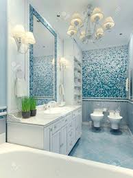 bright bathroom classic style. luxury