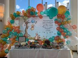 Gender Neutral Baby Shower Backdrop Baby Shower Dessert Table Baby Shower Backdrop Winnie The Pooh Themes