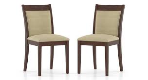 These concave back parson's chairs have covered legs. Dalla Dining Chairs Set Of 2 Urban Ladder