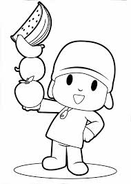 Coisas da nil pintura em tecido lembrança do curso de. Desenho De Pocoyo Segurando Frutas Para Colorir Tudodesenhos