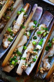 Razor Clam How To Cook Razor Clams Rasa Malaysia Recipes Cooking Food