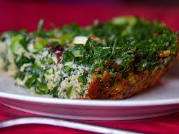 It consists of finely chopped herbs combined with lightly beaten eggs and a variety of spices. Kookoo Sabzi Recipe Persian Herbed Omelet Whats4eats