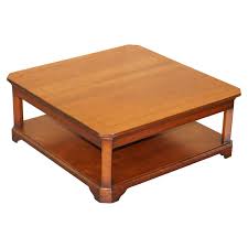 Compact design perfect for apartments, condos and small living spaces. Stunning Harrods London Grange Paris Solid Cherrywood Coffee Table Square At 1stdibs