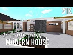 Roblox Bloxburg No Gamepass Modern House 31k Youtube Modern House Modern Style House Plans House Blueprints