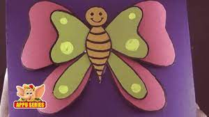 Water color, colored pencils & crayons g. Arts Crafts How To Make A Butterfly Greeting Card Youtube