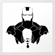 Neither batman or iron man would be the characters they are without a bevy of willing helpers. Iron Man Cartoon Black And White