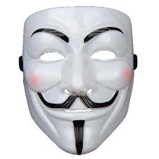 Anonymous Mask Plus Anonymous Sticker, Guy Fawkes V for Vendetta, White Hacker  Mask: Buy Online at Best Price in UAE - Amazon.ae