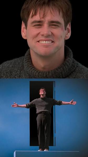 This ending is pure cinematic serotonin ✨, Fun fact: Jim Carrey has said  that being constantly watched by fans and paparazzi helped him relate to  Truman., Movie: The Truman Show (1998), Directed by: ...