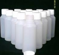 100 ml bottle + screw top lid clear plastic ideal craft / cosmetics /  travel / hobby