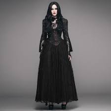 Women S Basque Style Goth Punk Lace Gown Punk Design Punk Dress Fashion Lace Gown