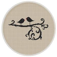 Bird Sross Stitch Pattern Instant Download Free Shipping Cross Stitch Pdf Love Tree Valentine S Day Mcs125 Kanavice Ornekleri Dikis Ornegi Kanavice Tasarimlari