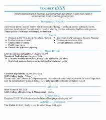 It helps to read through the job description and include certain words and phrases in your document to show you are a good fit. Entry Level Financial Analyst Resume Example Livecareer