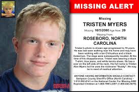 Tristen Myers Age Now 20 Missing 10 05 2000 Missing From Roseboro Nc Anyone Having Information Should Contac Looking For Someone We The People Word Find