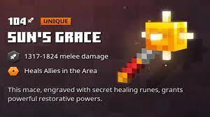 Check spelling or type a new query. How To Get Sun S Grace Minecraft Dungeons Unique Mace Youtube