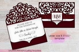 Download Wedding Bifold Envelope Invitation Svg Laser Cut Template 373686 Invitations Design Bundles