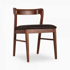 The kansas series comes in an attractive 'walnut' colour, and this is a full weld metal frame dining chair with thick foam cushion and fabric upholstery. Black Faux Leather Chiswick Dining Chair Mid Century Furniture