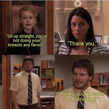 Parks Rec Memes On Instagram When Tammy 1 Speaks You Listen Aprilludgate Aubreyplaza Andydwyer Parks And Rec Memes Parks N Rec Parks And Rec Quotes