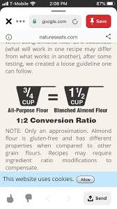 Almond Flour All Purpose Flour Conversion Almond Flour Recipes Low Carb Almond Flour Recipes Almond Flour