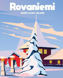 Lapland Santa Claus Villlage In Finland Winter Snow Illustration Our Itinerary In Queenstown New In 2020 Queenstown New Zealand New Zealand Lakes Santa Claus Village