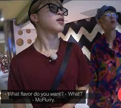 Bts and mcdonald's are launching a collaboration! Bethany Erin On Twitter When Taehyung Savagely Snapped At Jimin In Mcdonald S Over Mcflurry Flavors Of All Things Bbmastopsocial Bts Bts Twt Https T Co 5h4zuaebd4