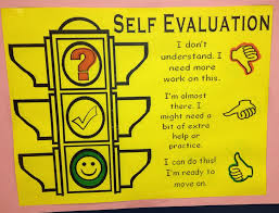 Student Self Evaluation Chart Self Assessment Monitoring