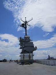 The Island Tower Of The Uss Lexington Uss Lexington Lexington Corpus Christi