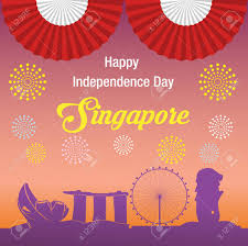 Singapore independence day greeting card flying balloons in singapore national colors happy. Happy Independence Day Singapore Banner Royalty Free Cliparts Vectors And Stock Illustration Image 83440611