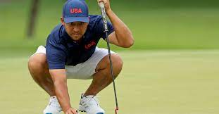 Xander schauffele of team usa plays during a practice round at kasumigaseki country club ahead of the tokyo olympic games in tokyo, japan, on july 27, 2021. I8sh2zkvjxortm