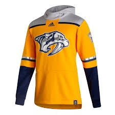 Show everyone how proud you are to be an nhl fan when you grab this nashville predators reverse retro authentic jersey from adidas. Men S Nashville Predators Adidas Gold Black Reverse Retro Pullover Hoodie Sweatshirts Hoodie Gold Adidas Midweight Hoodie
