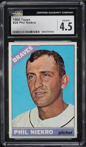 1966 Topps Phil Niekro #28 CGC 4.5 VGEX+