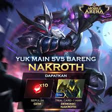Welcome to brawl stars gems generator 2021! Bawa Nakrothmu Main 5v5 Pake Garena Aov Indonesia Facebook