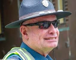 TROOPER ROBERT WHITTIER, BADGE #1 Today we laid to rest Trooper Robert H.  Whittier, proud wearer of Badge #1, signifying the longest-serving active  duty member of our Department. A member of the