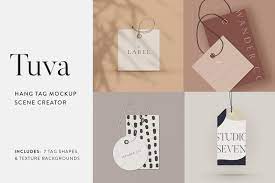 Download Tuva Hang Tag Mockup Scene Creator Creative Photoshop Templates Creative Market