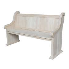 Sanctuary Bench Unfinished Walmart Com In 2020 Furniture Wood Bench The Gray Barn