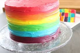 Startseite rezepte > kuchen > backen > regenbogentorte. Regenbogen Torte Im Ombre Look Sallys Blog
